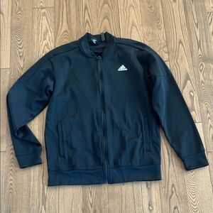 Adidas Black Track Jacket with Logo